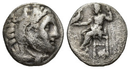 KINGS OF MACEDON. Alexander III 'the Great' (336-323 BC). Drachm. (16mm, 4.1 g) Colophon. Obv: Head of Herakles right, wearing lion skin. Rev: AΛEΞANΔ...