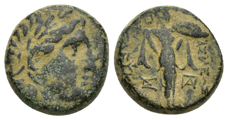 SELEUKID KINGDOM. Seleukos I Nikator (312-281 BC). Ae. (15mm, 5.6 g) Antioch on ...