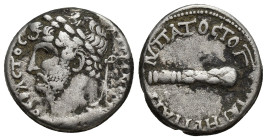 CAPPADOCIA. Caesarea. Hadrianus (117-138). Didrachm. (19mm, 6.3 g) Obv: AΔPIANOC CEBACTOC. Laureate head left. Rev: YΠATOC TO Γ ΠATHP ΠATPI.