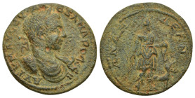 PISIDIA. Andeda. Severus Alexander (222-235). Ae. (25mm, 6.9 g) Obverse: ΑΥΤ Κ Μ ΑΥ ϹƐΥ ΑΛƐΞΑΝΔΡΟϹ ϹƐΒ; laureate, draped and cuirassed bust of Severus...