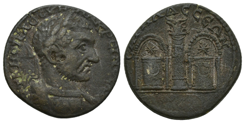 Pisidia. Sagalassos . Macrinus AD 217-218. Bronze Æ (22mm, 8.8 g) Laureate, drap...