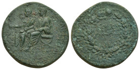 LYDIA. Sardis. Germanicus and Drusus (Died 19 and 23, respectively). Ae. (26mm, 14.4 g) Alexander of Sardis, son of Kleon, high priest of the Koinon o...
