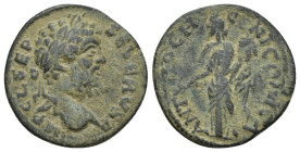 Septimius Severus Æ (22mm, 5.5 g) of Antioch, Pisidia. AD 193-211. IMP C L SEPT SEVERVS, laureate head to right / ANTIOCH GENI COL CAES, Pax standing ...