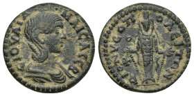 PHRYGIA, Dionysopolis. Julia Maesa. Augusta, AD 218-224/5. Æ (20mm, 4.3 g) ƐΙΟΥΛΙΑ ΜΑΙϹΑ ϹƐΒ; draped bust of Julia Maesa, r. / ΔΙΟΝΥϹΟΠΟΛΕΙΤΩΝ ΤΟ Ο; A...