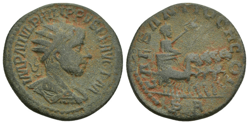 PISIDIA. Antioch. Philip II (247-249). Ae. (27mm, 11.2 g) Obv: IMP M IVL PHILIPP...