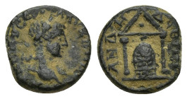 PISIDIA. Andeda. Severus Alexander (222-235). Ae. (11mm, 1.6 g) Obv: ΑΥ Κ Μ ΑΥ ϹƐΟΥ ΑΛƐΞΑΝΔΡΟϹ; laureate head of Severus Alexander, r., with drapery /...