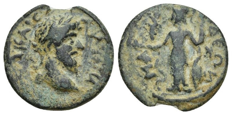 PAMPHYLIA. Magydus. Marcus Aurelius (161-180). Ae. (19mm, 3.8 g) laureate head o...