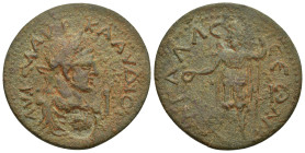 PISIDIA, Sagalassus. Claudius II Gothicus. 268-270 AD. Æ (34mm, 19.8 g). Laureate, draped and cuirassed bust right; I before; c/m: eagle standing righ...