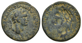 PHRYGIA. Cidyessus. Domitian (81-96). Ae. (20mm, 5.3 g) Obv: AVTOKPATOPA ΔOMITANON KIΔVHΣΣEIΣ. Laureate head right. Rev. Incuse of obverse.