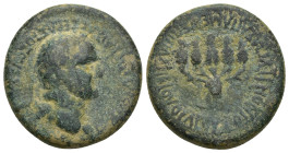 PHRYGIA. Apameia. Vespasian (69-79). Ae. (26mm, 10.3 g) Plancius Varus, proconsul of Bithynia and Pontus. Obv: AYTOKPATΩP KAIΣAP ΣEBAΣTOΣ OYEΣΠΑΣIANOΣ...