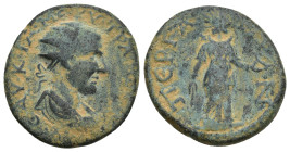 PAMPHYLIA. Perge. Trajanus Decius (249-251). Ae. (22mm, 7.9 g) Obv: ΑΥ Κ ΓΑ ΜƐ ΚΥ ΤΡΑ ΔƐΚΙΟΝ ƐΥϹ; radiate, draped and cuirassed bust of Decius, r., se...