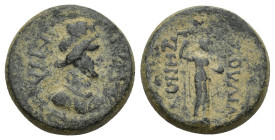 Phrygia. Laodikeia ad Lycum. Semi-autonomous issue circa AD 62. ΙΟΥΛΙΑ ΖΗΝΩΝΙΣ (Julia Zenonis, possibly the wife of the Euergetes Julius Andronicus) B...