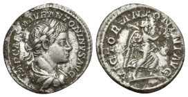 ELAGABALUS, (A.D. 218-222), silver denarius, Rome mint, issued A.D. 218, (18mm, 3.3 g), obv. laureate bust of Elagabalus draped to right, around IMP C...
