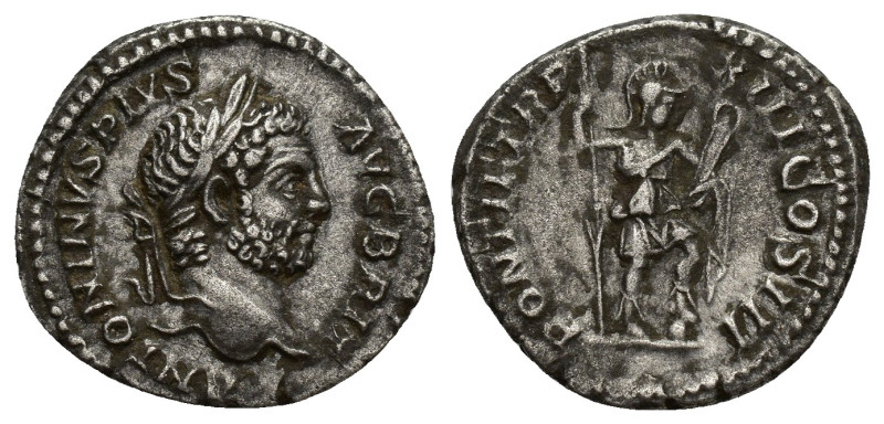 Caracalla, 198-217. Denarius (Silver, 19mm, 3.7 g), Rome, 210. ANTONINVS PIVS AV...
