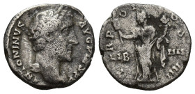 Antoninus Pius. Denarius; Antoninus Pius; 138-161 AD, Rome, 145 AD, Denarius, (15mm, 3.2 g). Obv: ANTONINVS - AVG PIVS P P Head laureate r. Rx: LIB - ...