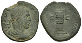 Philip I, 244-249. Sestertius (Orichalcum, 26mm, 15.2 g), Rome, 248. IMP M IVL PHILIPPVS AVG Laureate, draped and cuirassed bust of Philip I to right,...