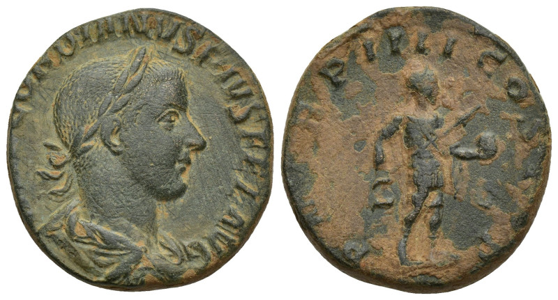 Gordian III. AD 238-244. Æ Sestertius (27.8mm, 16.3 g). Rome mint. Special emiss...