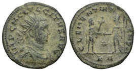 Tacitus, Antoninianus, Serdica Mint, (21mm, 3.7 g) Obverse: IMP C M CL TACITVS AVG, Radiate, draped and cuirassed bust of Tacitus right. Reverse: CLEM...