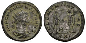 Probus. A.D. 276-282. AR antoninianus (21.8mm, 4.3 g). Antioch mint, struck A.D. 276. IMP C M AVR PROBVS P F AVG, radiate, draped, and cuirassed bust ...