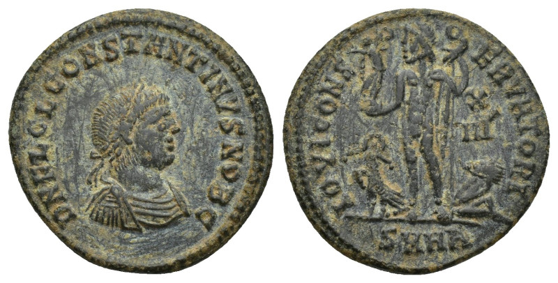 CONSTANTINE II (Caesar, 316-337). Follis. (19mm, 3 g) Heraclea. Obv: D N FL CL C...