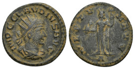 Claudius II. Antoninianus, Neptune reverse Claudius II. (268-270 AD). AE Antoninianus (19mm, 3.7 g), Antiochia (Antakya). Obv. IMP C CLAVDIVS AVG, rad...