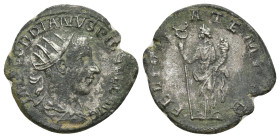 Gordian III AD 238-244. Rome Antoninianus AR (21mm, 3.4 g) IMP GORDIANVS PIVS FEL AVG, radiate, draped and cuirassed bust right / FELICITA TEMPORVM, F...