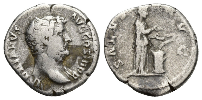 Hadrianus (117-138 AD). AR Denarius (17mm, 3.2 g), Roma (Rome), 134-138 AD. Obv....