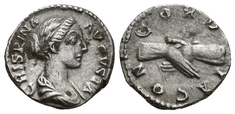 CRISPINA (Augusta, 178-182). Denarius. (16mm, 3.4 g) Rome. Obv: CRISPINA AVGVSTA...