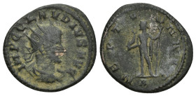 Claudius II. Antoninianus, Neptune reverse Claudius II. (268-270 AD). AE Antoninianus (21mm, 3.5 g), Antiochia (Antakya). Obv. IMP C CLAVDIVS AVG, rad...