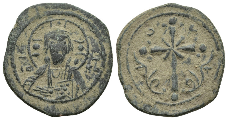 Anonymous Folles. temp. Nicephorus III, circa 1078-1081. Ae Follis (24mm, 4.8 g)...