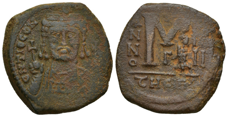 Tiberius II Constantine. 578-582. Æ Follis (29mm, 14.8 g). Theupolis (Antiochia)...