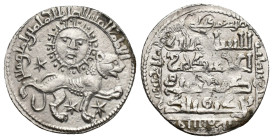Seljuqs of Rum. Ghiyath al-Din Kay Khusraw II (First reign, AH 634-644 / AD 1237-1246). Dirhem. (21mm, 3 g) Siwas. Obv: Lion advancing right, with paw...