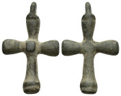 Bronze cross pendant (30mm, 4.9 g)