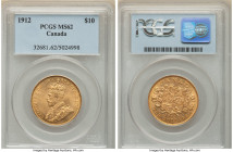 George V gold 10 Dollars 1912 MS62 PCGS, KM27. 

HID09801242017

© 2022 Heritage Auctions | All Rights Reserved