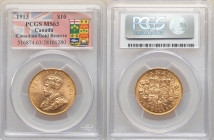 George V gold 10 Dollars 1913 MS63 PCGS, Ottawa mint, KM27. Canadian gold reserve. 

HID09801242017

© 2022 Heritage Auctions | All Rights Reserved