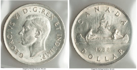 George VI Dollar 1938 MS63 ICCS, Royal Canadian mint, KM37. 

HID09801242017

© 2022 Heritage Auctions | All Rights Reserved