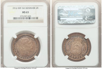 Christian X 2 Kroner 1916 (h)-VBP MS63 NGC, Copenhagen mint, KM820. 

HID09801242017

© 2022 Heritage Auctions | All Rights Reserved