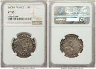 Pair of Certified Assorted Issues NGC, 1) Henri IV 1/4 Ecu 1608-K - VF30 2) Charles IX 25 Sol Parisis 1572 - XF45, Limoges mint. 1.86gm. Sold as is, n...