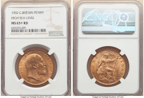 Edward VII Penny 1902 MS65+ Red NGC, KM794.2. High sea level variety. 

HID09801242017

© 2022 Heritage Auctions | All Rights Reserved