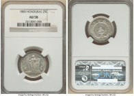 Republic 25 Centavos 1885 AU58 NGC, KM50. 

HID09801242017

© 2022 Heritage Auctions | All Rights Reserved