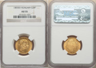 Franz Joseph I gold 20 Francs 1885-KB AU55 NGC, Kremnitz mint, KM467. 

HID09801242017

© 2022 Heritage Auctions | All Rights Reserved