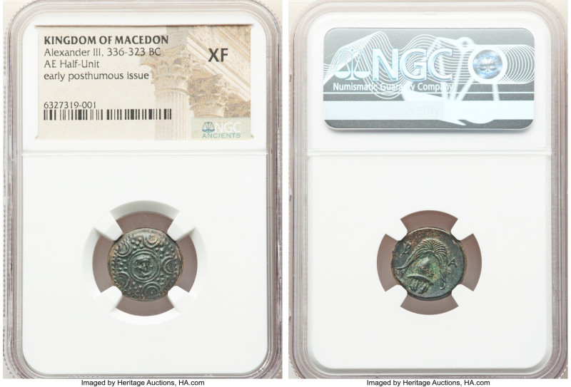 MACEDONIAN KINGDOM. Alexander III the Great (336-323 BC). AE half-unit (16mm, 1h...