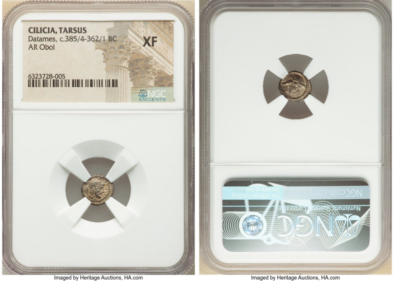 CILICIA. Tarsus. Datames (Tarkumuwa), as Satrap (ca. 385/4-362/1 BC). AR obol (1...