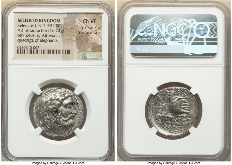 SELEUCID KINGDOM. Seleucus I Nicator (312-281 BC). AR tetradrachm (27mm, 16.24 g...