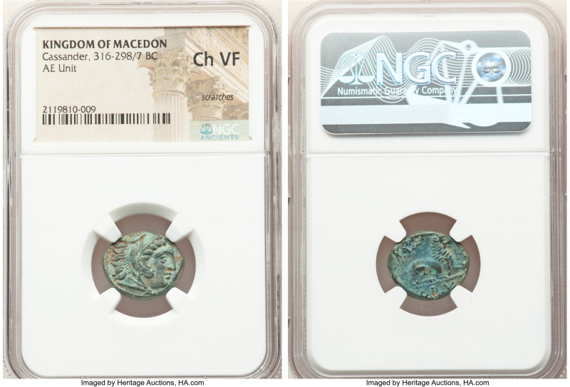 ANCIENT LOTS. Greek. Mixed. Lot of five (5) AE issues. NGC VG-XF, scratches. Inc...