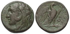 Sizilien. Mamertinoi.

 Bronze. Ca. 278 - 275 v. Chr.
Vs: Kopf des jugendlichen Herakles mit Löwenfell links.
Rs: Adler mit gespreizten Flügeln au...