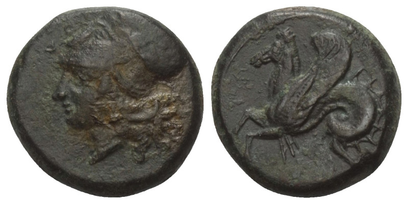 Sizilien. Syrakus.

 Bronze. Ca. 375 - 344 v. Chr.
Vs: Kopf der Athena mit ko...