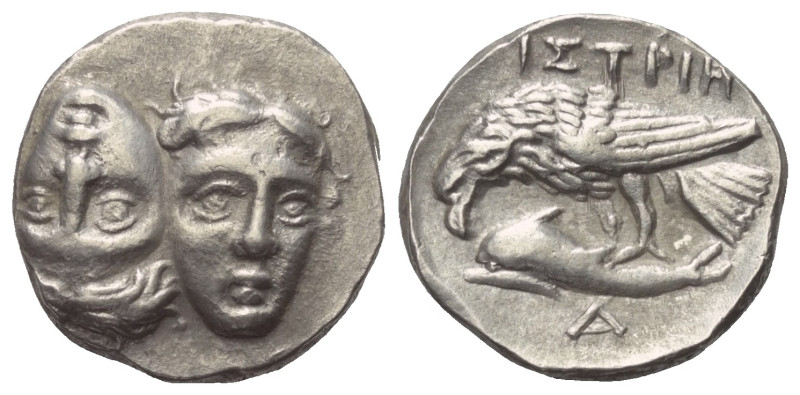 Moesia Inferior. Istros.

 Drachme (Silber). Ca. 280 - 256 v. Chr.
Vs: Zwei j...
