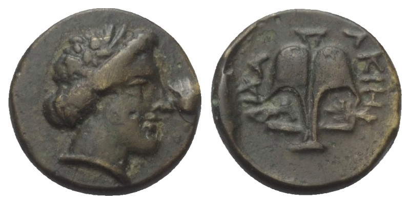 Thrakien. Apollonia Pontika.

 Leichter Dichalkon (Bronze). Ca. 410 - 323 v. C...