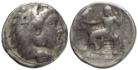 Königreich Makedonien. Alexander III. der Große (336 - 323 v. Chr.).

 Tetradrachme (Silber). Ca. 311 - 300 v. Chr. Arados ?.
Vs: Kopf des jugendli...